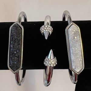 Stack of 3 Kinsley Armelle bracelets